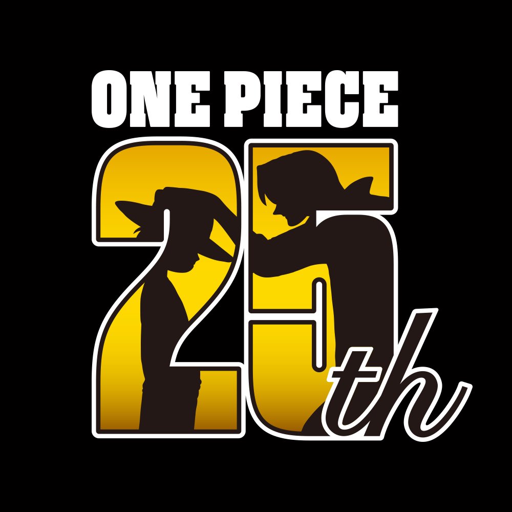 one piece logo 25° anniversario